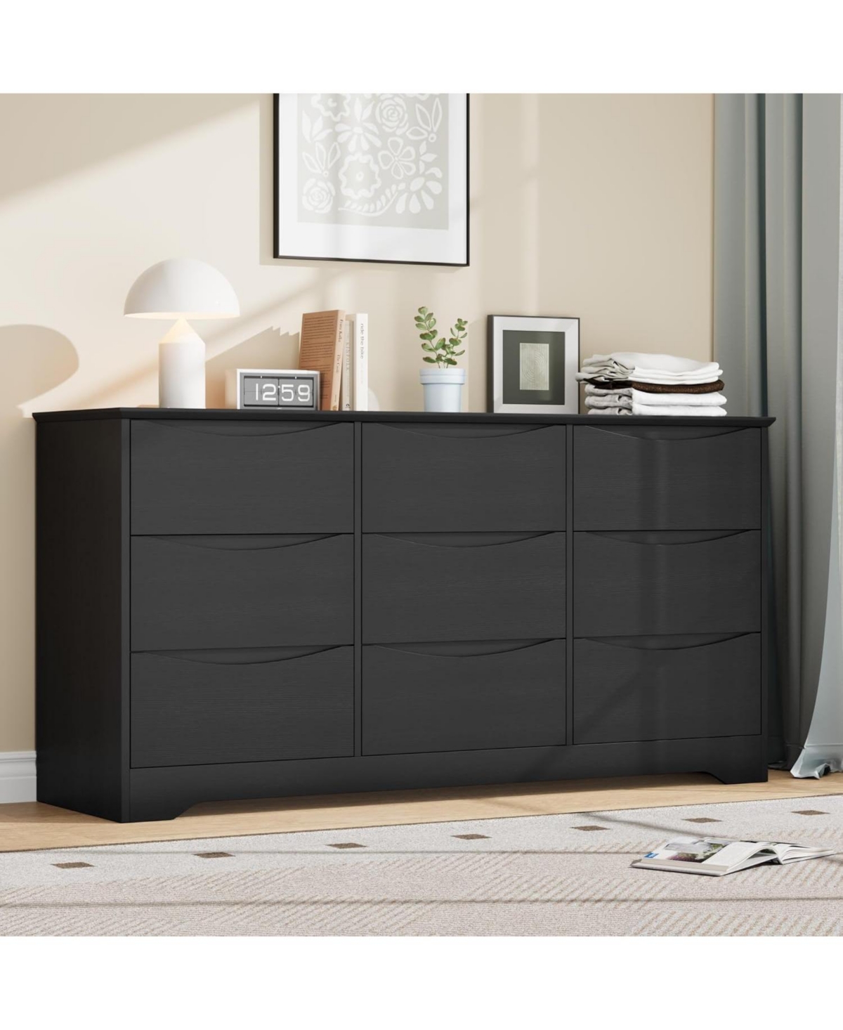 gaomon 9 Drawer Tall Wood Dresser