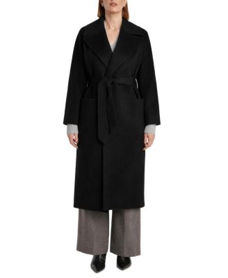 Women's Pure Cashmere Wrap Belted Midi Coat