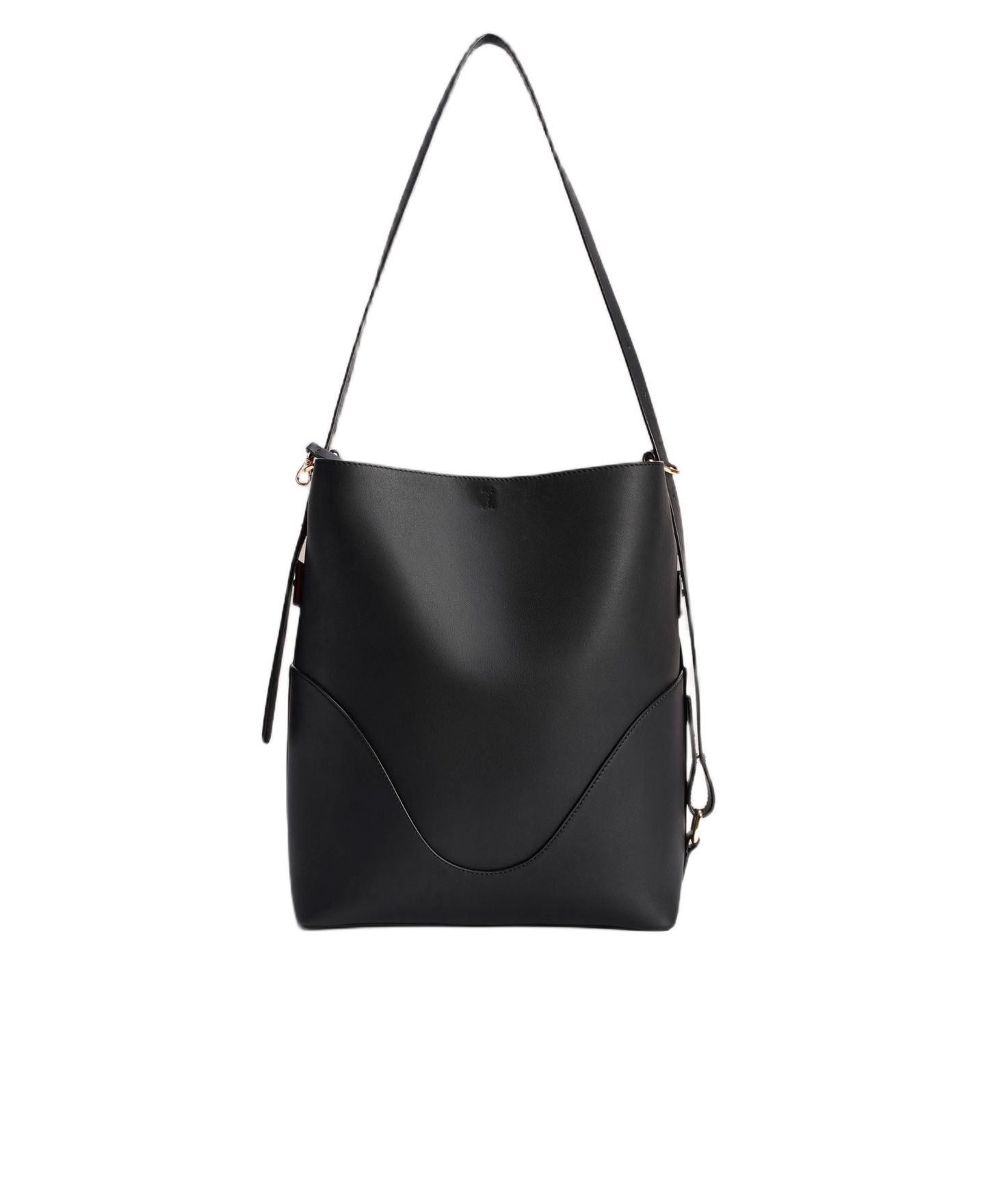 Женская сумка OLEADA Marina Soft Bucket Leather, цвет: Оникс — фото 1