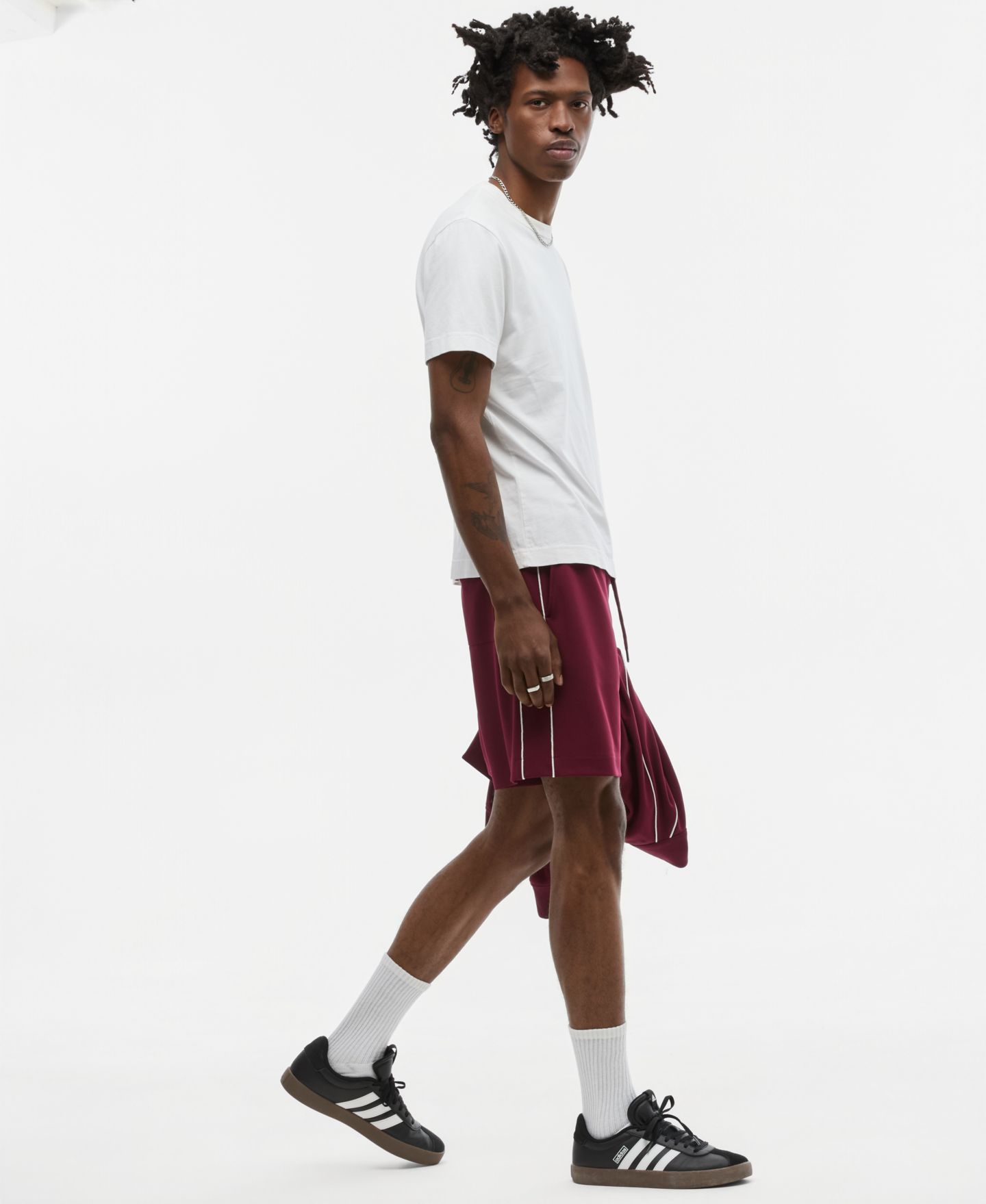 Мужские шорты Mode of One Louis Piping-Trim 7" Shorts, цвет: Винный — фото 2