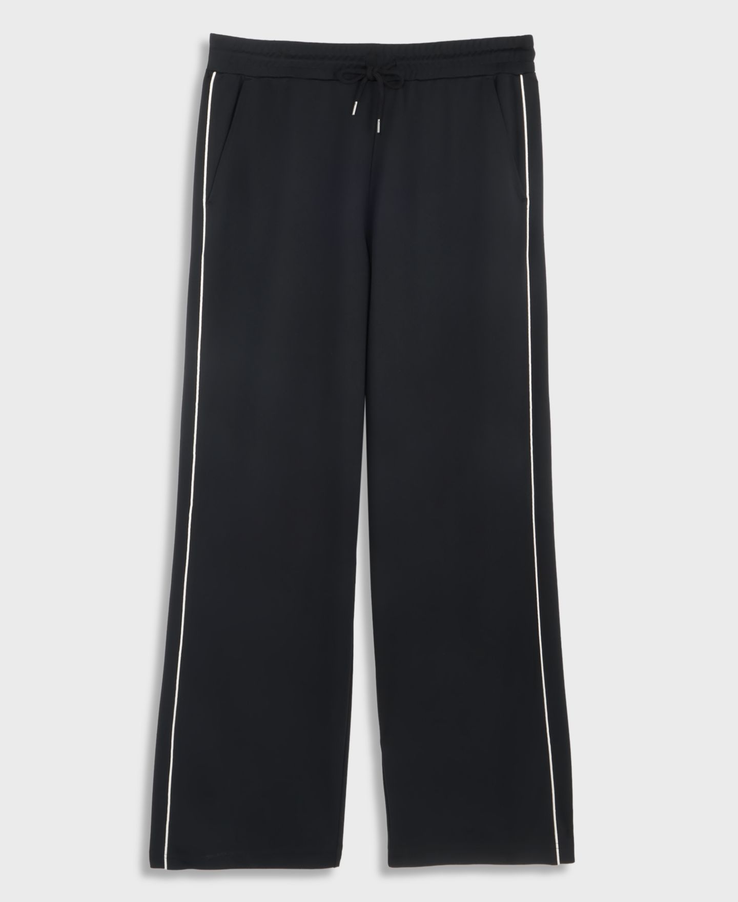 Мужские брюки Mode of One Louis Wide-Leg Track Pants, цвет: Глубокий чёрный — фото 5