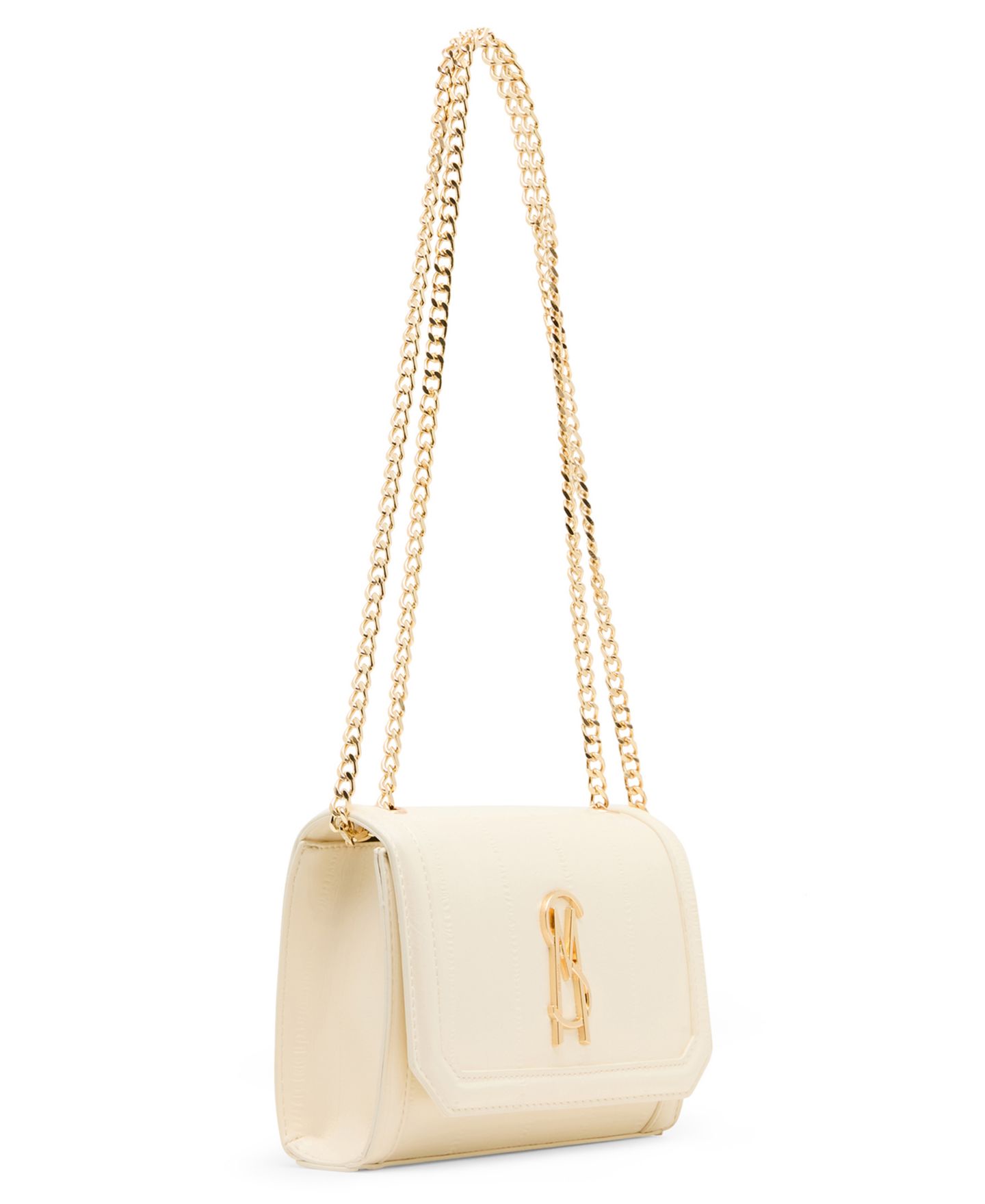 Женская сумка Steve Madden Larisae Small Magnetic Snap Crossbody Handbag, цвет: Слоновая кость — фото 3