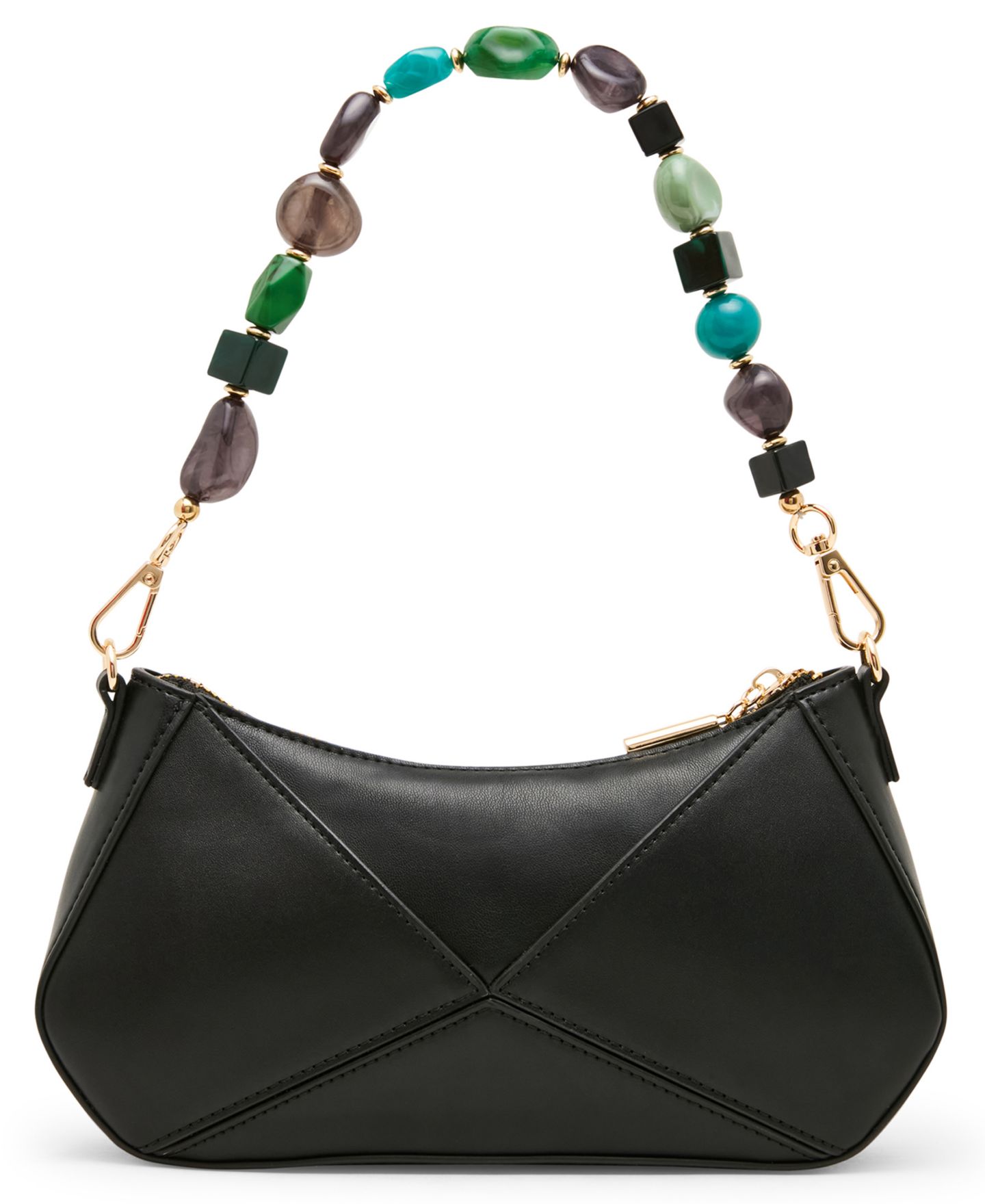 Женская сумка Steve Madden Danza Beaded Small Shoulder Handbag, цвет: Чёрный — фото 2