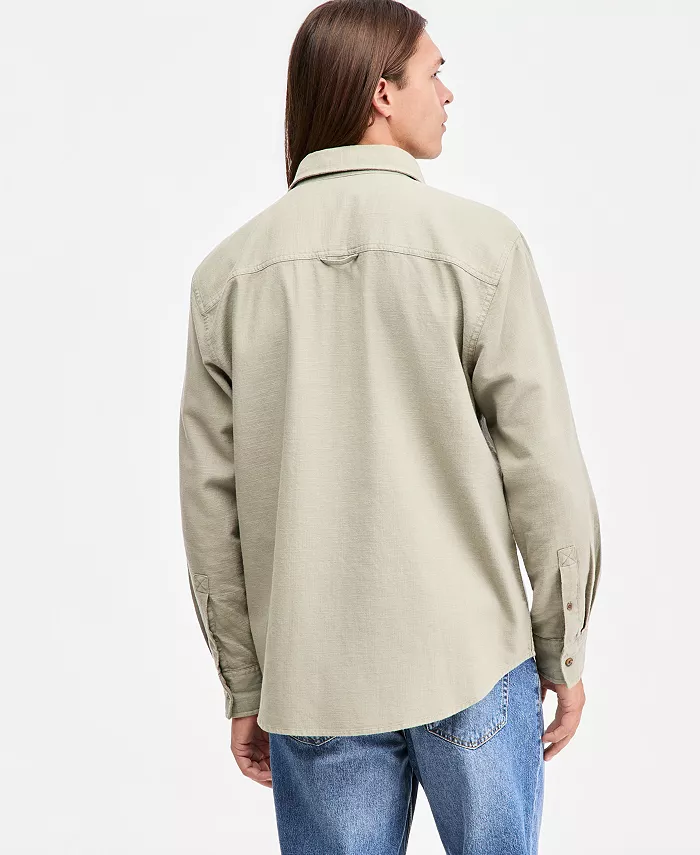 Men's 100% Cotton Steven Long-Sleeve Shirt - thumbnail 4