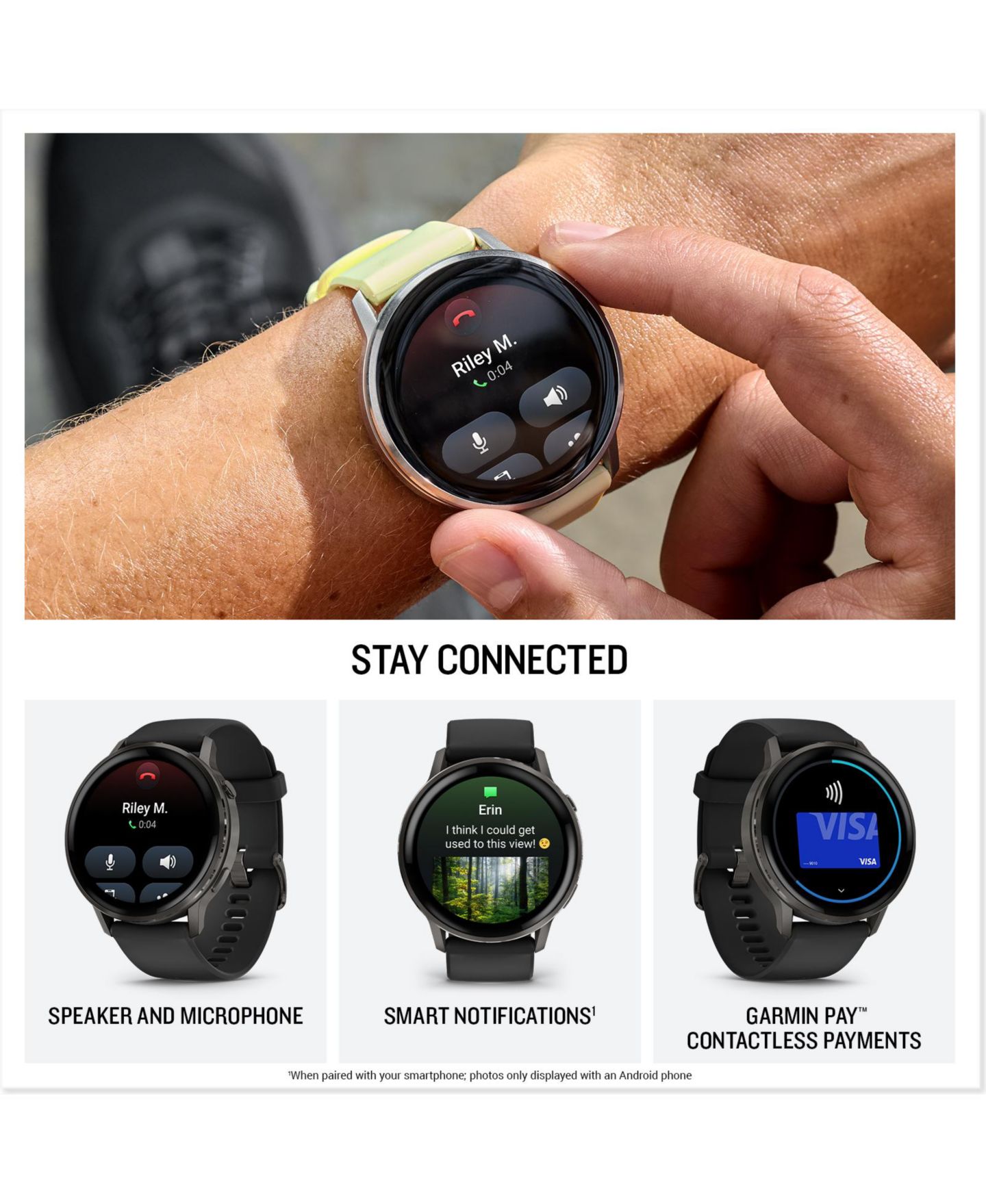 Смарт-часы Garmin Venu 4, 45 мм, цвет: Коричневый кожаный — фото 6