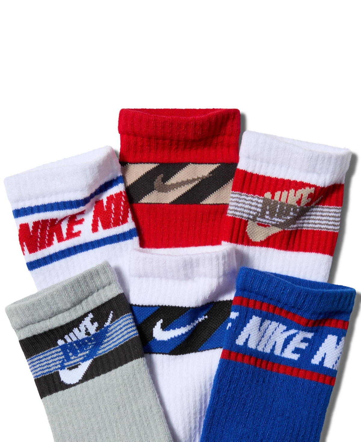 Nike Everyday Kids' Cushioned Crew Socks, 6-Pack