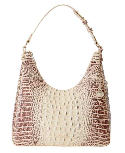 Женская сумка Brahmin Tabitha Ombre Melbourne Medium Leather Shoulder, цвет: Имбирный