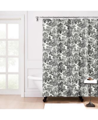 Victoria Park Toile Precise Patterned High Quality Waterproof Bathroom Shower Curtain