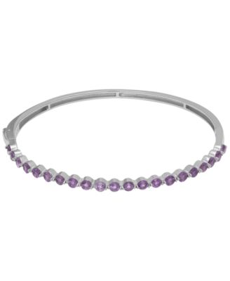 Amethyst (2.10 ct. t.w.) Bangle Bracelet in Sterling Silver