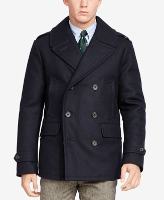 Polo Ralph Lauren Men's Down Pea Coat - Coats & Jackets - Men - Macy's