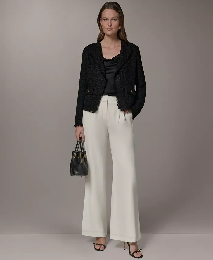 Petite Open-Front Long-Sleeve Jacket - thumbnail 7