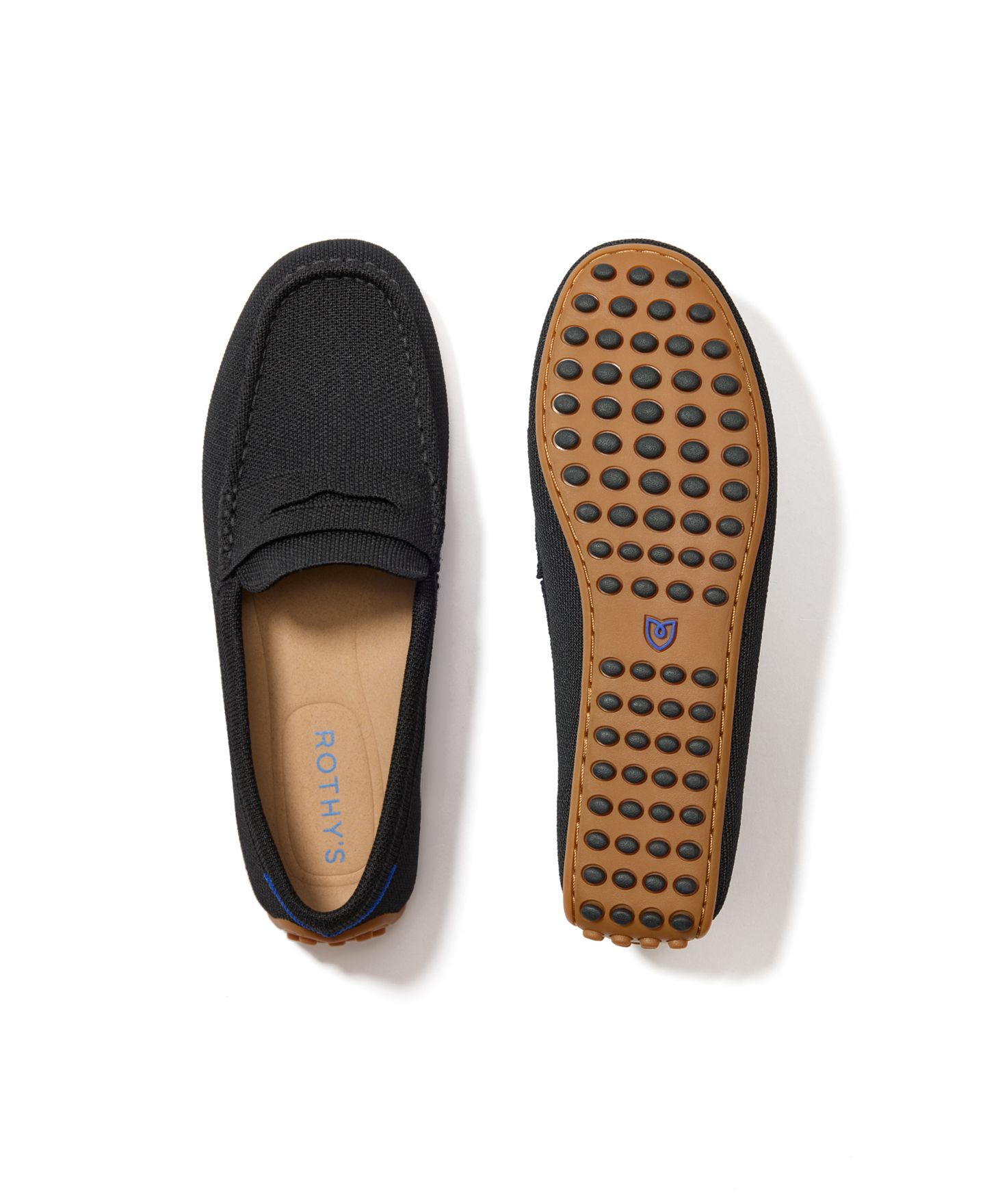Женские туфли Rothy's Daily Driver Slip-On, цвет: Чёрный — фото 2