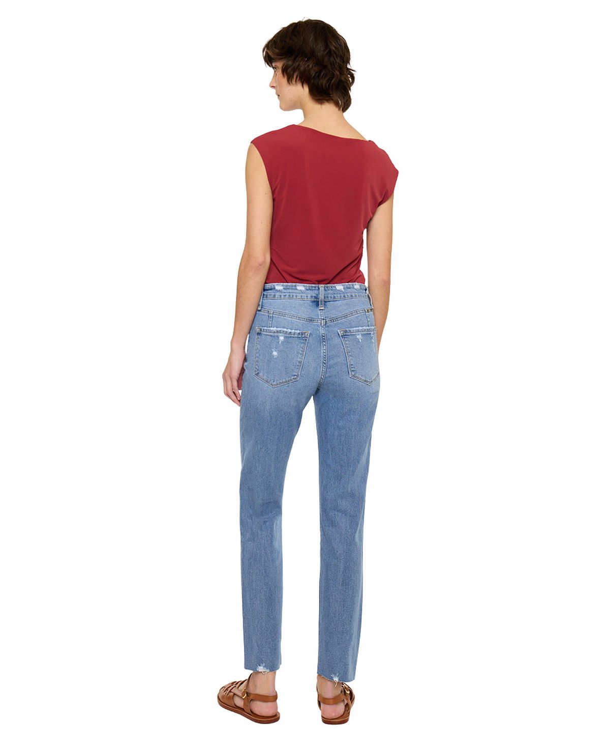 KanCan Essential Women's Ariana High Rise Straight Jeans view 2 — MAYCSS fashion products