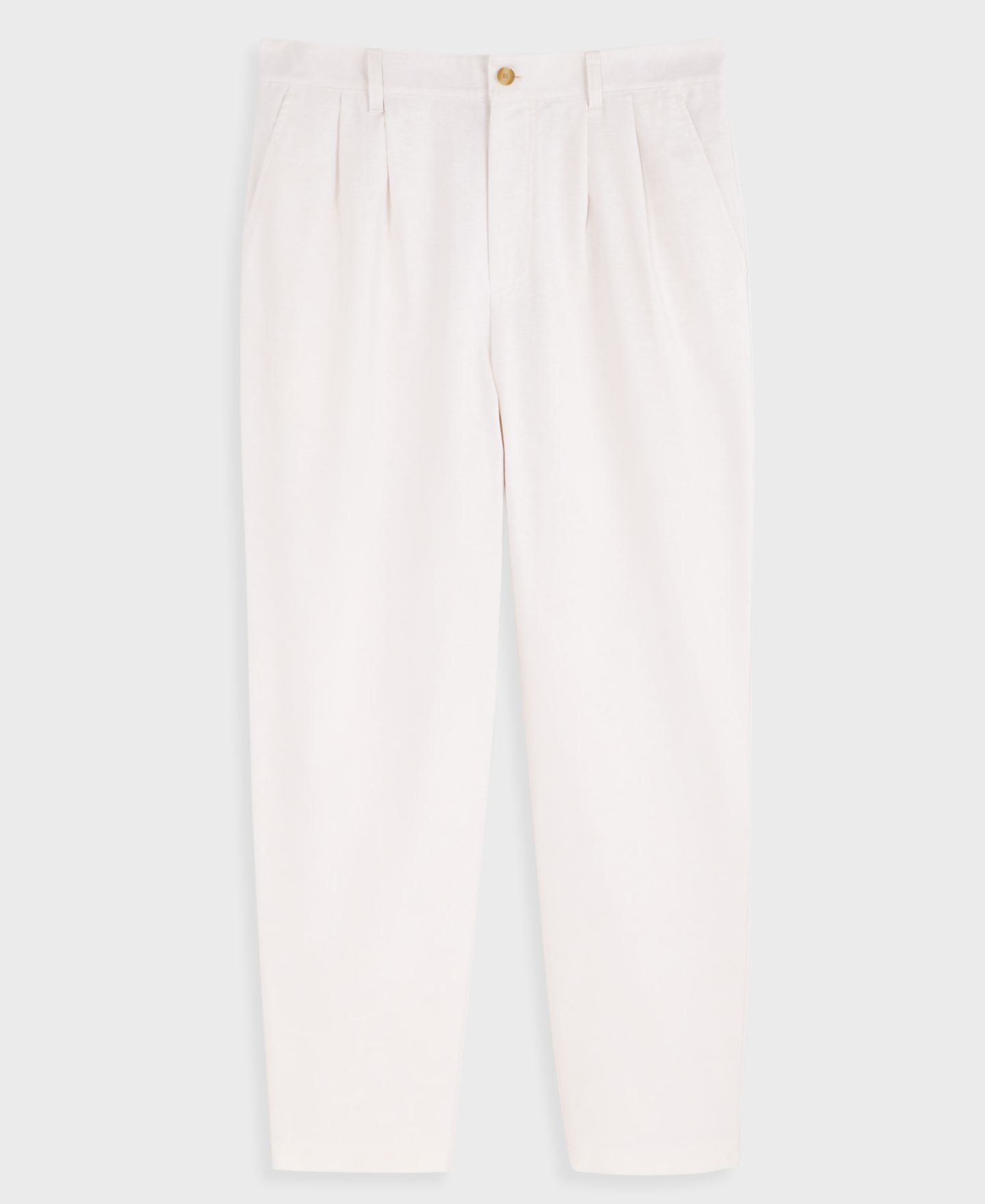 Мужские брюки Mode of One Relaxed-Fit Oxford Linen-Blend, цвет: Состаренный кремовый — фото 5