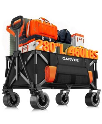 460LBS Weight Capacity Foldable Wagon Carts for Outdoor Storage, Groceries, Shopping, Camping, Sports