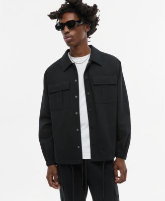 Men's Relaxed-Fit Utility Overshirt