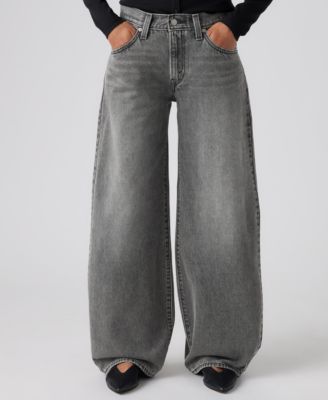 Women's Mid-Rise Middy Balloon Jeans