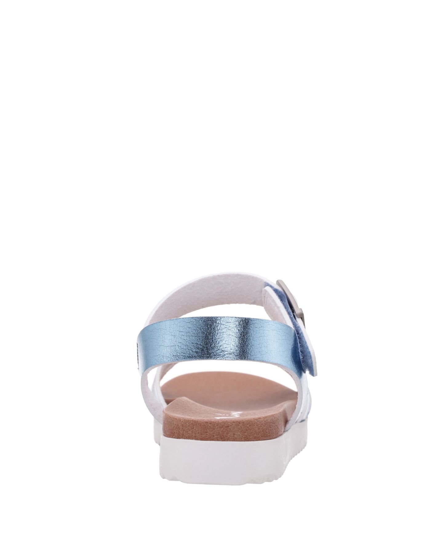 Сандалии Nina Lacey Metallic Adjustable strap Sandals для девочек, цвет: Синий — фото 6
