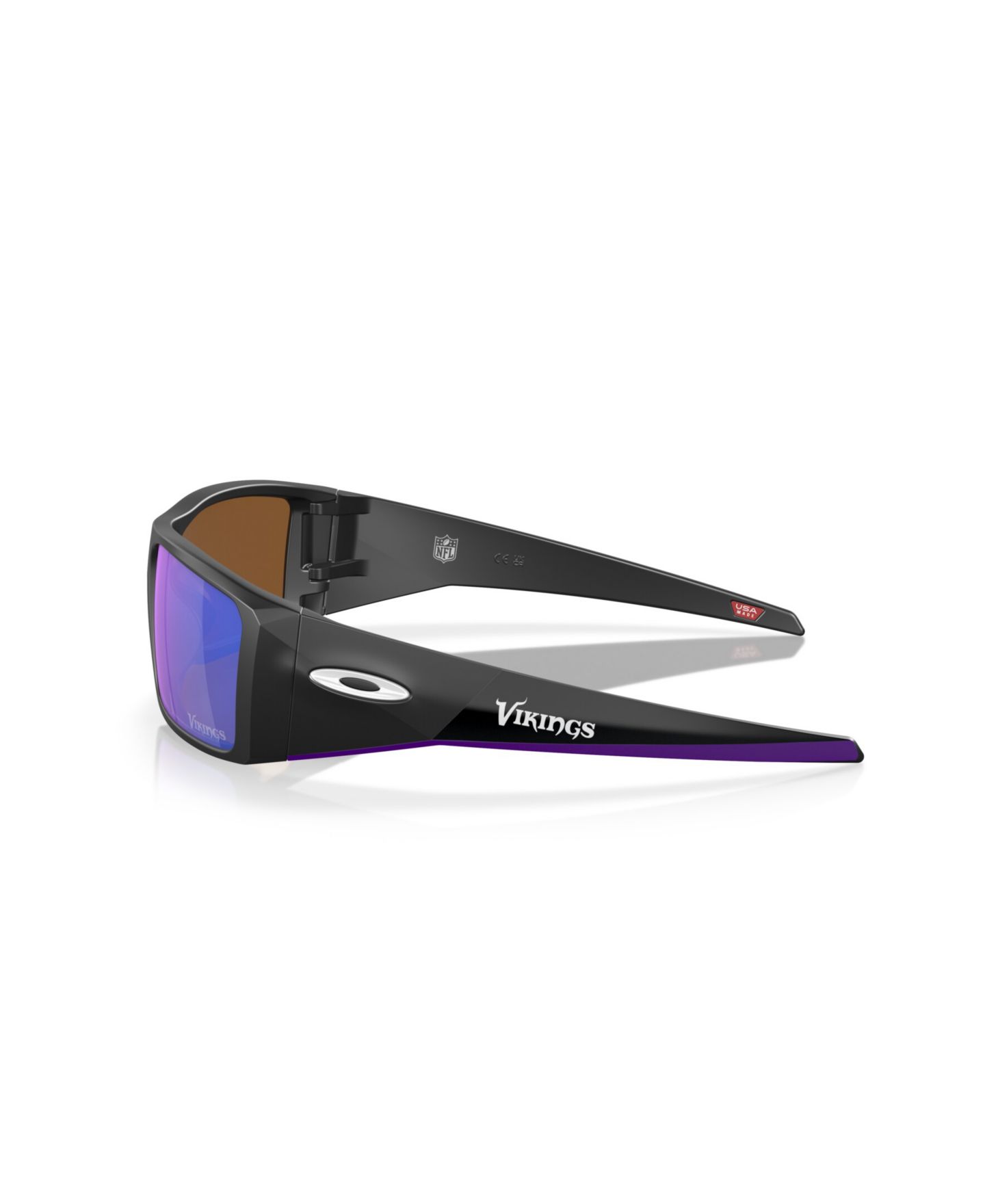 Мужские солнцезащитные очки Oakley Kansas City Chiefs Heliostat Rectangle Sunglasses, OO9231, цвет: Матовый чёрный — фото 17