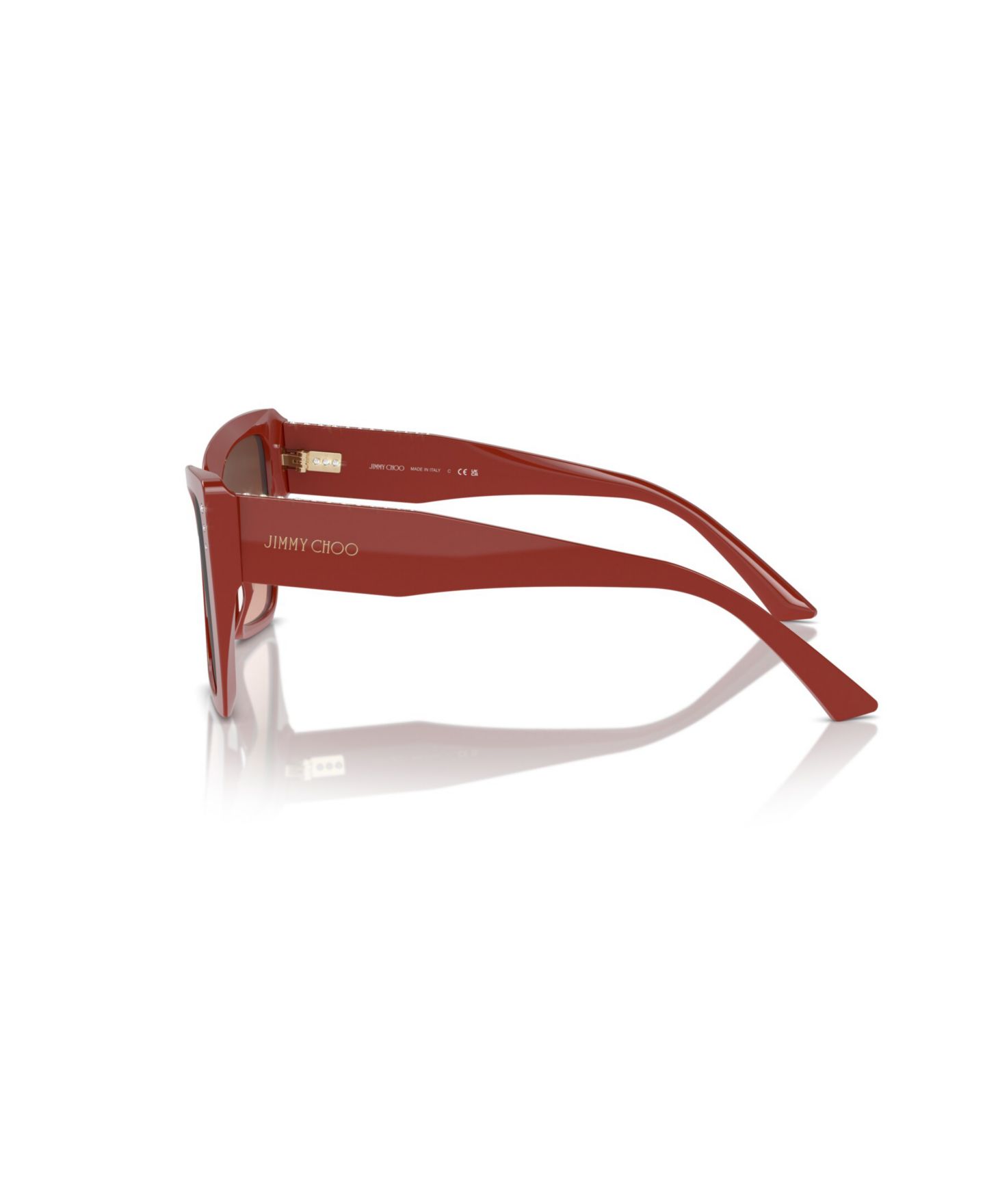 Женские солнцезащитные очки Jimmy Choo Butterfly Sunglasses, JC5001B, цвет: Красный — фото 3