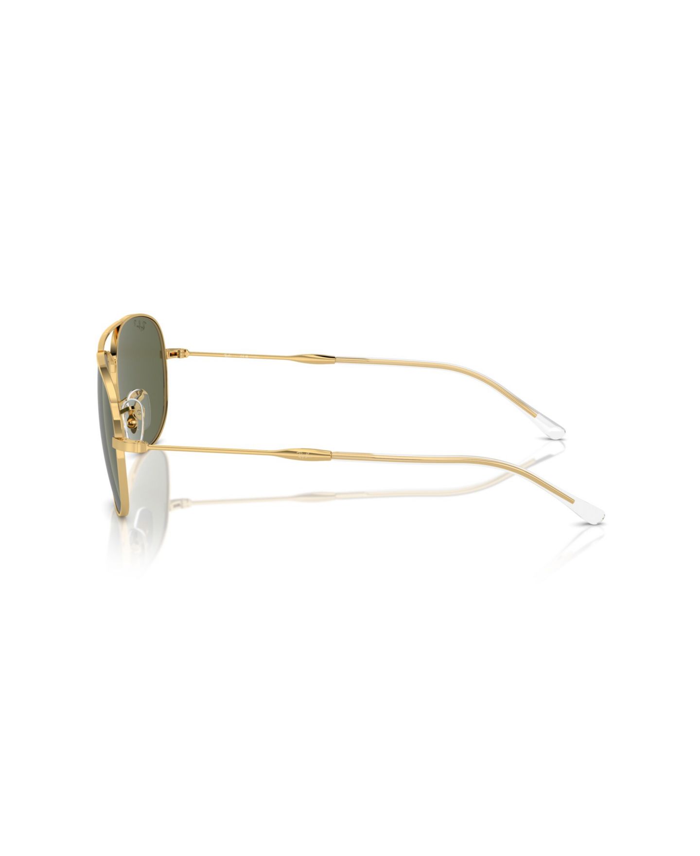 Солнцезащитные очки Ray-Ban Unisex Polarized Bain Bridge Pilot Sunglasses, RB3735, цвет: Золотой — фото 3
