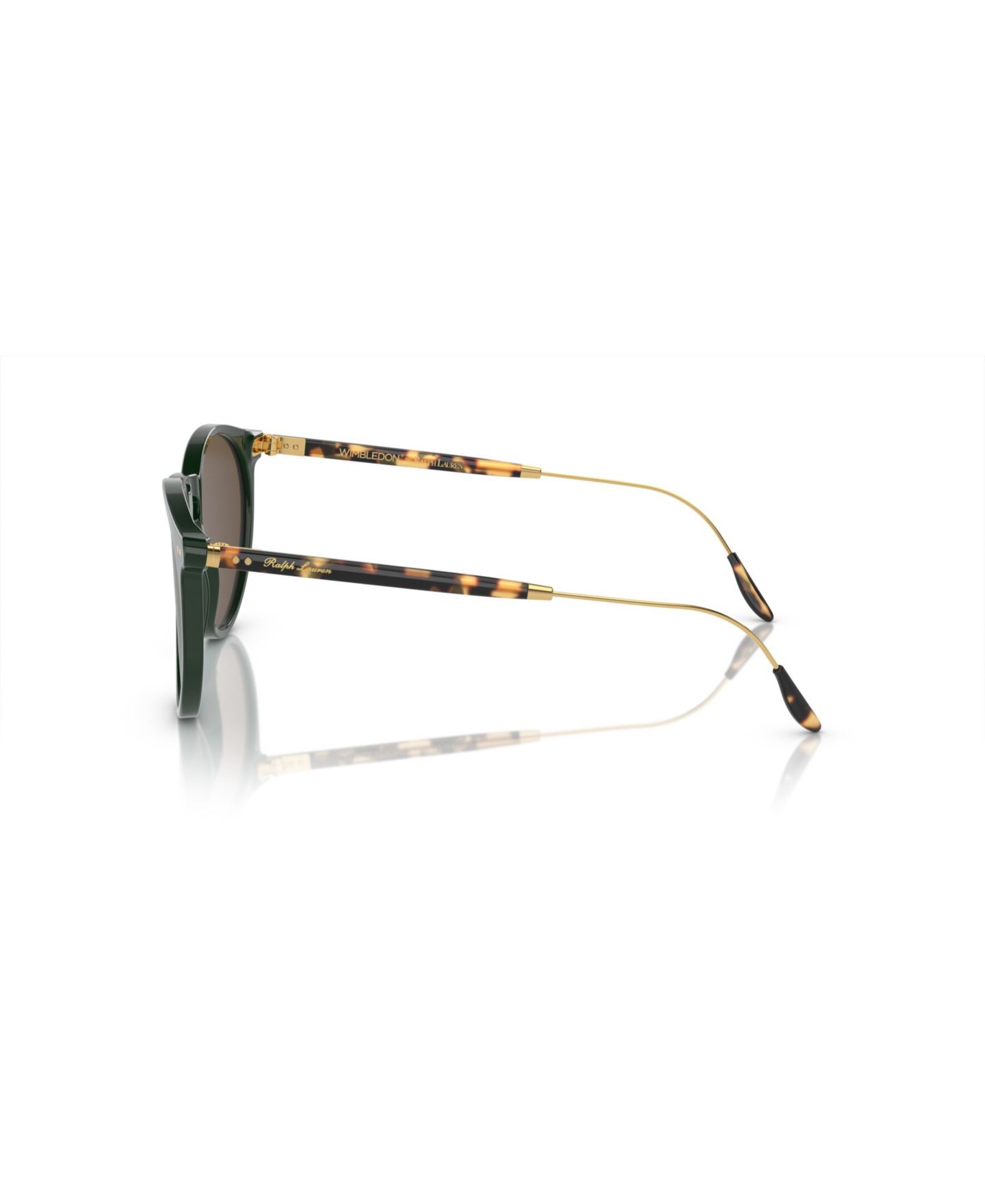 Мужские солнцезащитные очки Ralph Lauren Round Sunglasses, RL8181P, цвет: Зелёный — фото 3