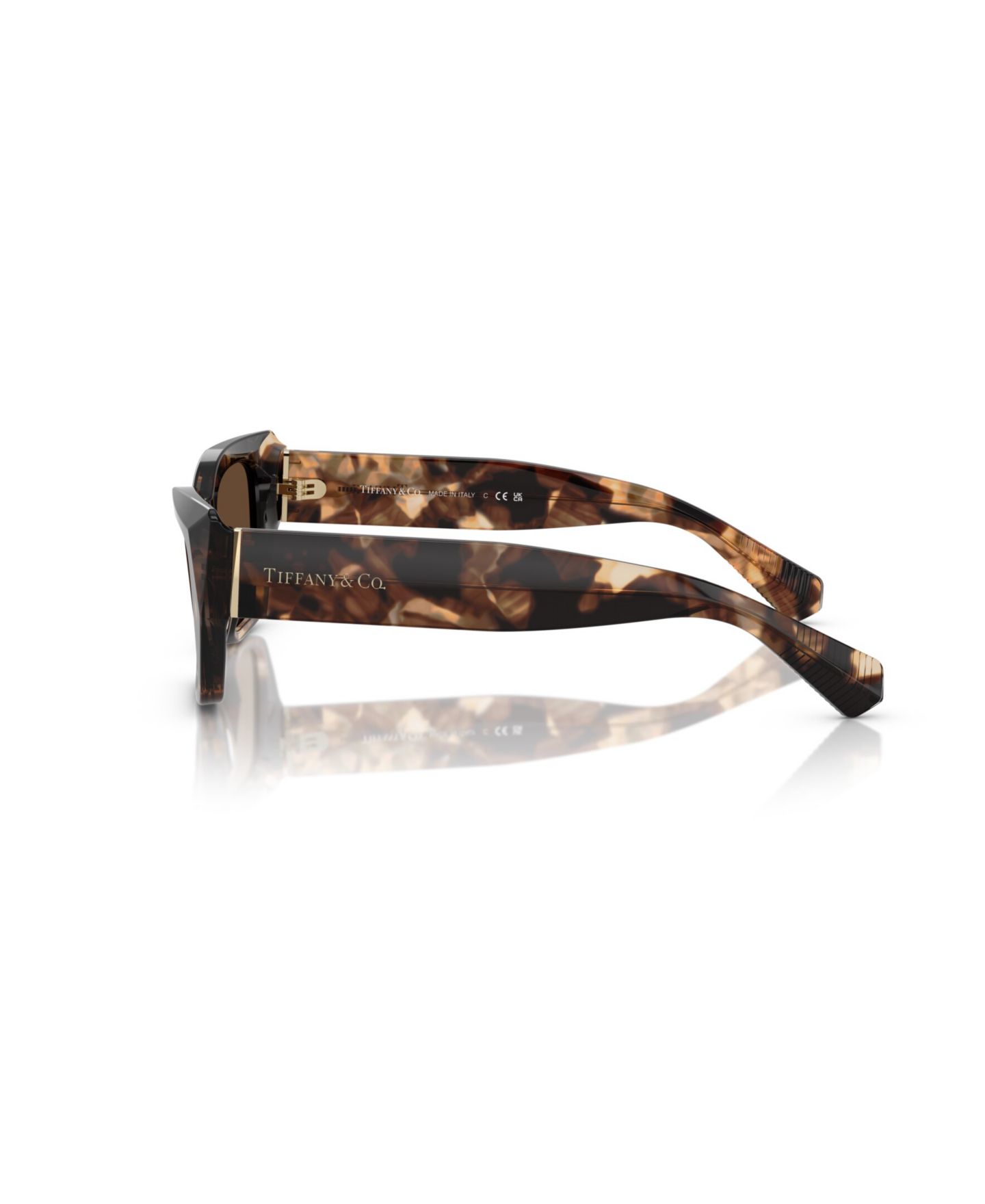 Женские солнцезащитные очки Tiffany & Co. Cat Eye Sunglasses, TF4230F, цвет: Коричневый гавана — фото 3