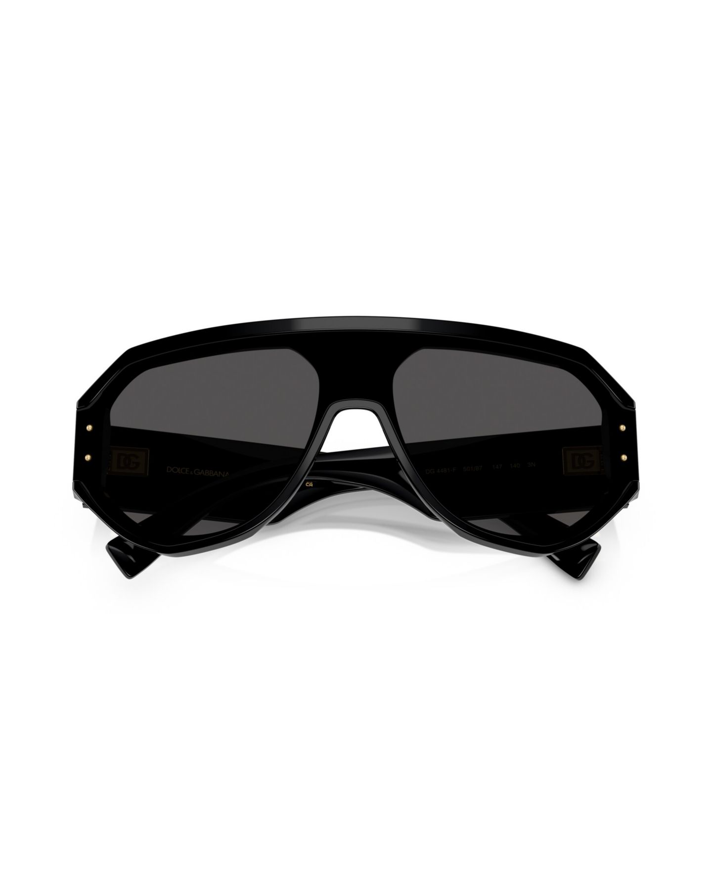 Мужские солнцезащитные очки Dolce&Gabbana Pilot Sunglasses, DG4481F, цвет: Чёрный — фото 5