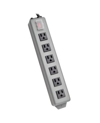 Waber 6-Outlet Industrial Power Strip, 6' Cord