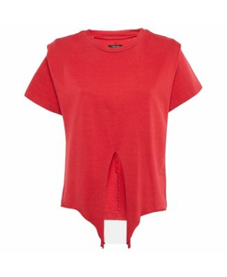 Women's Slub Cotton Zelito Knotted T T-Shirt