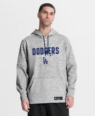 Men's Heather Charcoal Los Angeles Dodgers Authentic Collection Therma-FIT Hoodie
