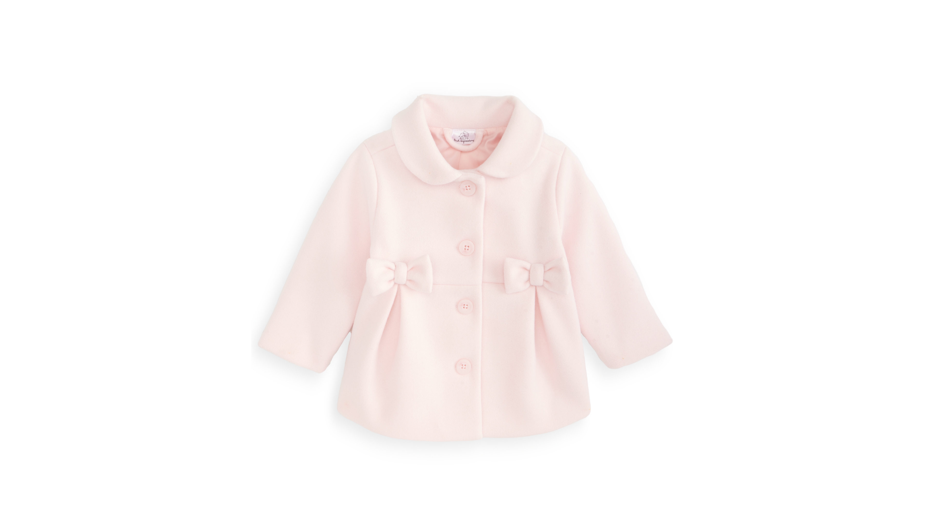 First Impressions Baby Girls Pleated Bow Peacoat, Macy's Exclusive