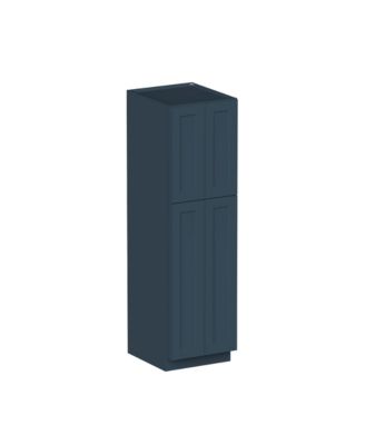 84 Inch Hight Pantry Cabinet 4 Doors 4 Shelves, Ready to Assemble Kitchen Cabinet with Solid Wood Frame, Soft-Close Slides and Hinges