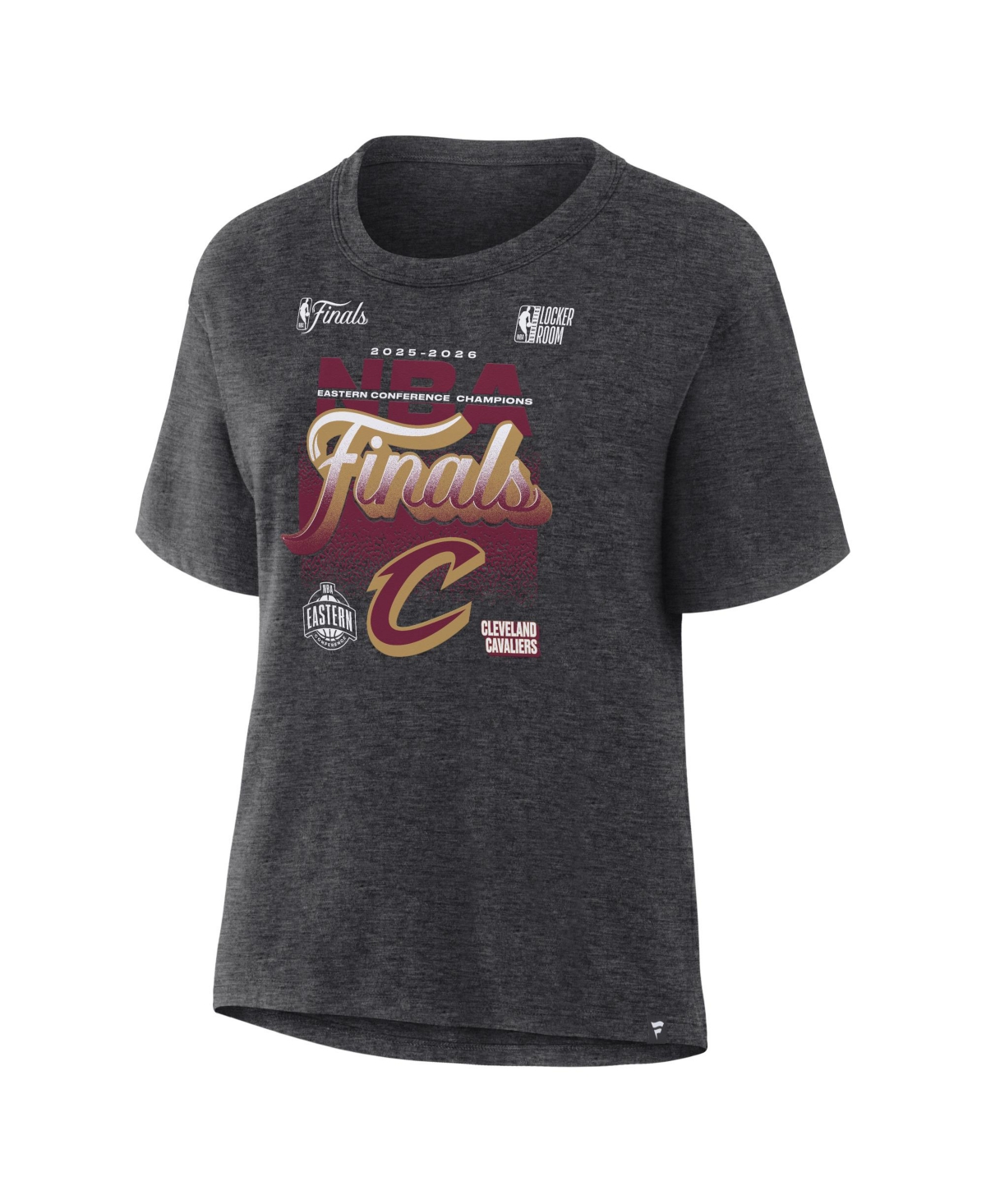 Fanatics Women's Charcoal Cleveland Cavaliers 2026 Eastern Conference Champions Locker Room T-Shirt