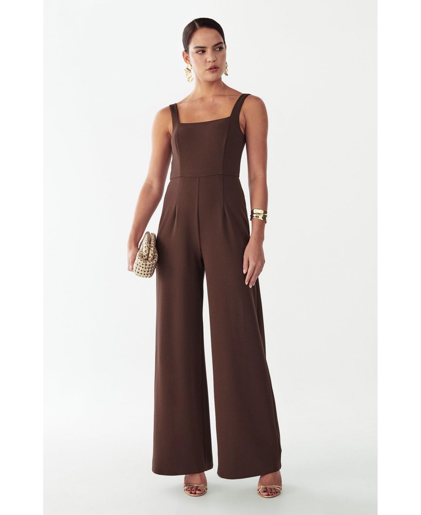 Женский комбинезон ST MRLO Anika Jumpsuit, цвет: Шоколадный — фото 6
