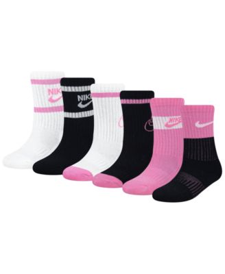 Boys' and Girls' 4-7 Retro Crew Socks, 6-Pack