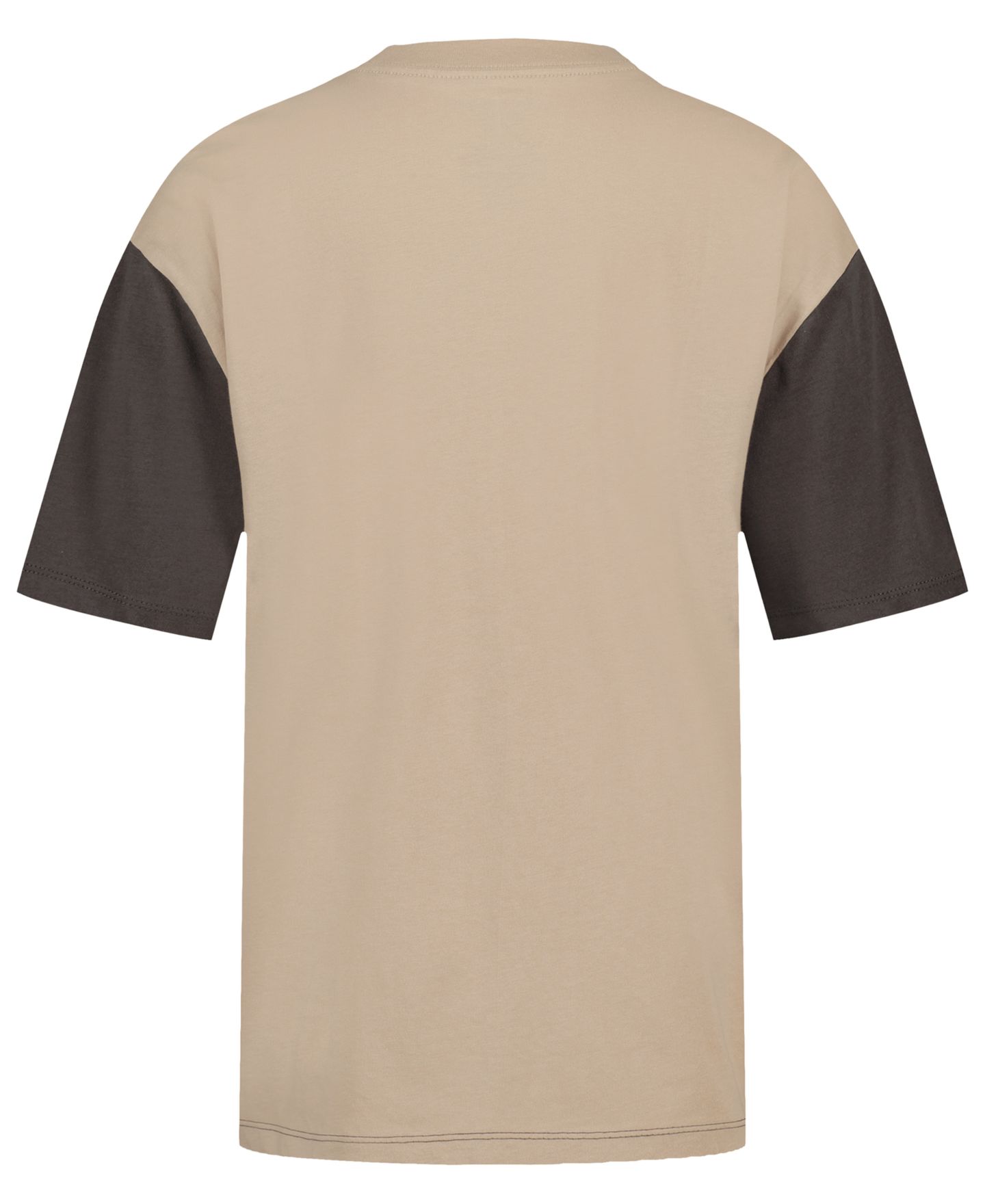 Футболка Calvin Klein Short-Sleeve для мальчиков, цвет: Угольный серый / Бежевый — фото 2