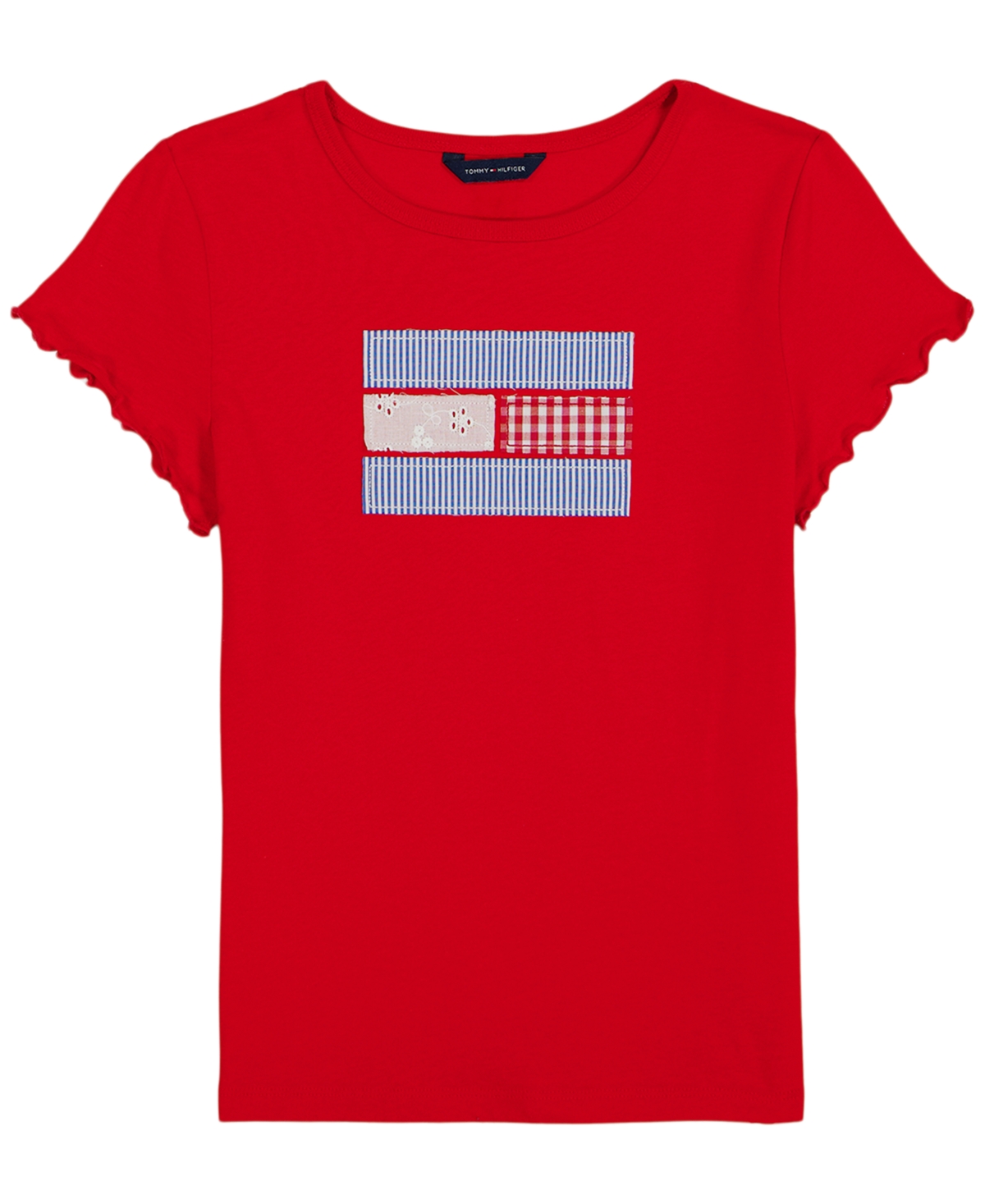 Tommy Hilfiger Girls' 7-16 Embroidered Round-Neck T-Shirt