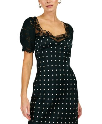 line and dot lace dress IRINA MINI DRESS
