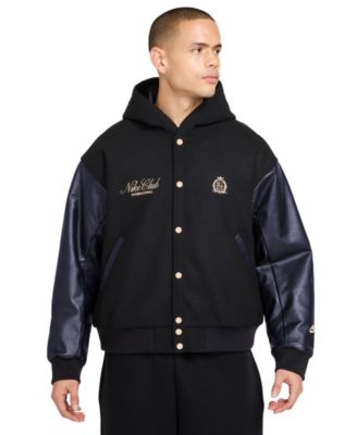 Sportswear Club Men's Hooded Varsity Jacket
