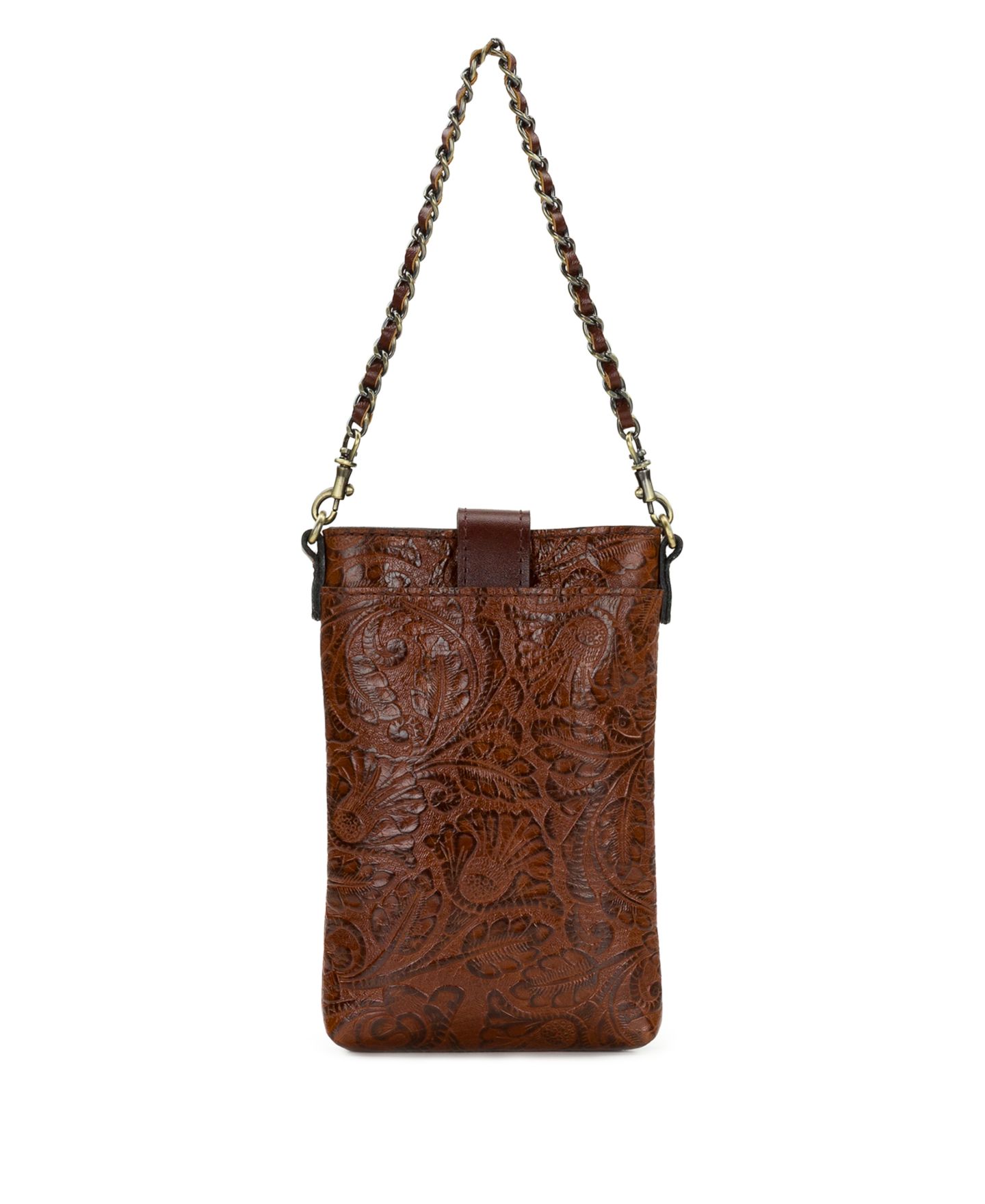 Женская сумка Patricia Nash Leontine Mini Tooled Leather Crossbody, цвет: Коньячный — фото 2