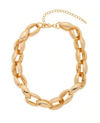 St. Moran Gold Chunky Adjustable Collar to Necklace Genevieve Layering Necklace - Gold