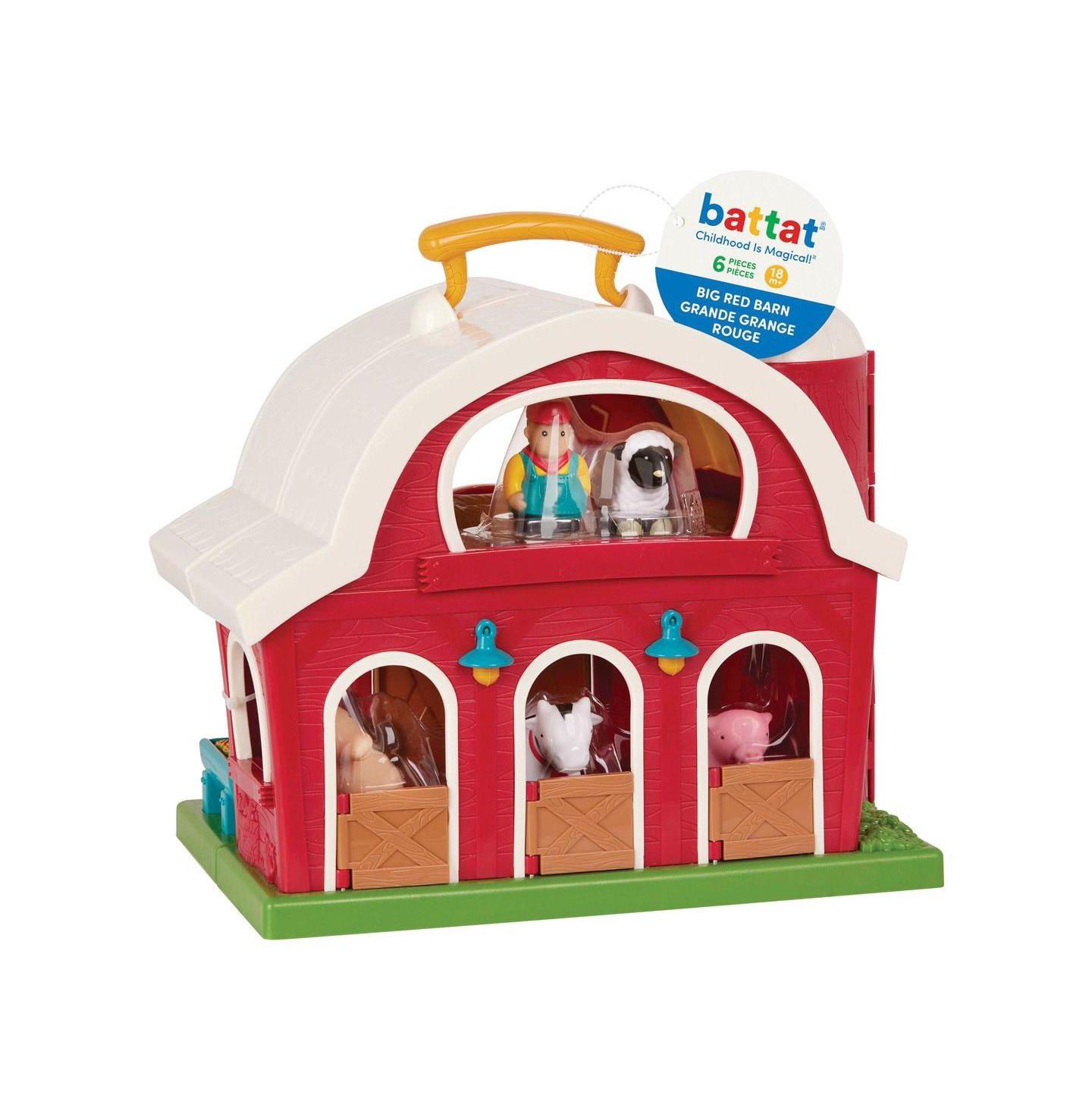 Детский игровой набор Kaplan Early Learning Big Red Barn 6-Piece Playset, Ages 18 Months+ — фото 6