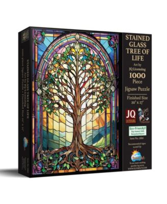 Stained Glass Tree of Life 1000 piece Jigsaw Puzzle for Adults