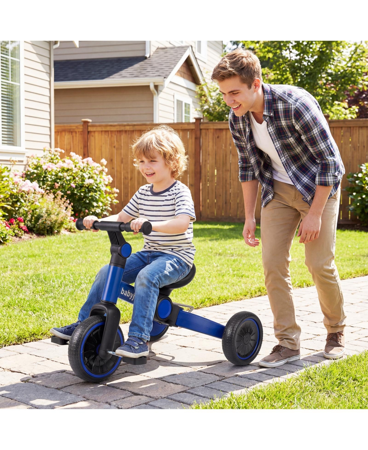 Gymax 5-In-1 Toddler Bike Kids Balance w/ Removable Pedals Adjustable Handlebar