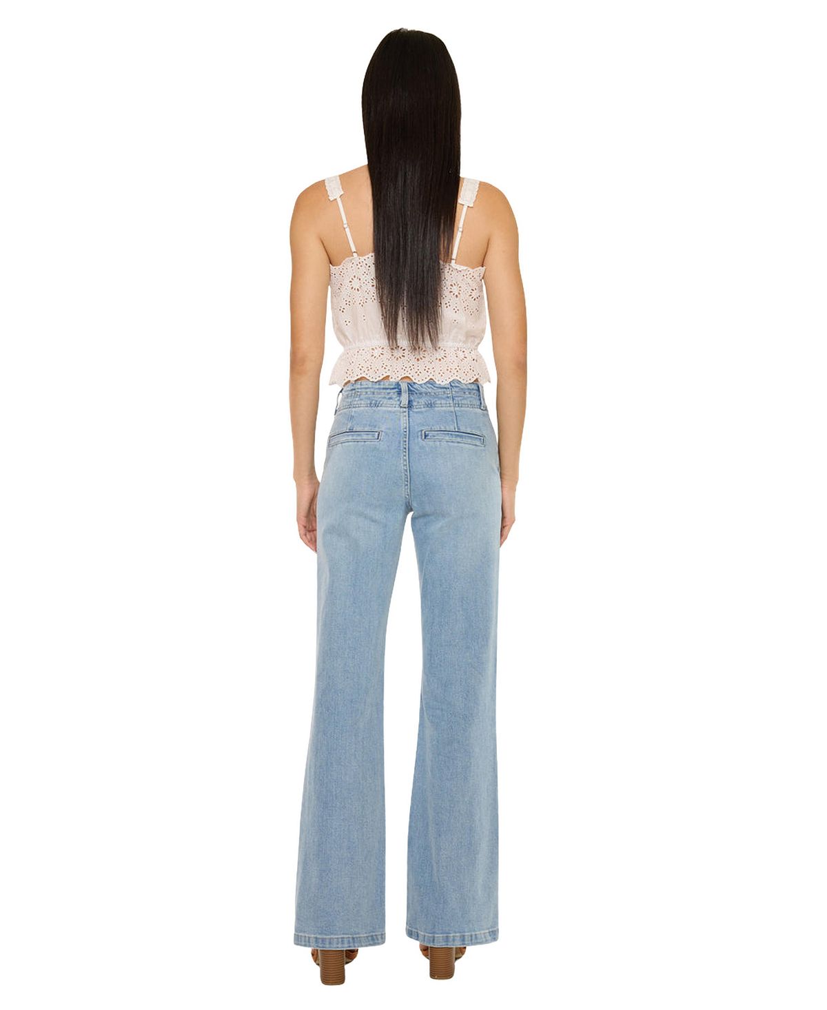 KanCan Women's Islan High Rise Wide Flare Jeans view 2 — MAYCSS fashion products