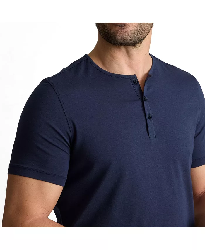 Men's Regular Fit EcoSoft Short-Sleeve Henley - thumbnail 2