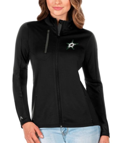 Женские свитеры Antigua Women's Black/Charcoal Dallas Stars Generation Full-Zip Pullover Jacket
