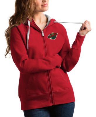 Women's Red Minnesota Wild Victory Full-Zip Hoodie