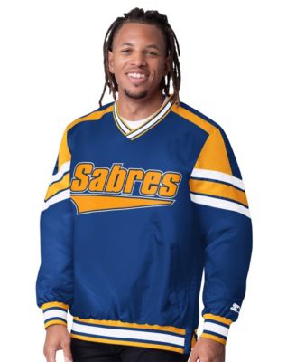 Men's Royal Buffalo Sabres Reliever V-Neck Pullover Jacket